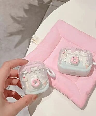 Техника для кухни: AirPods üçün şirin dizaynlı qoruyucu qablar - Uyğunluq: AirPods 1/2 — 9