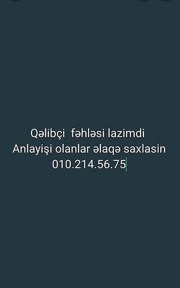 Вакансии: Vakansiya: Qəlibçi fəhlə Məzmun: - Tikinti sahəsində qəlib işləri — 1