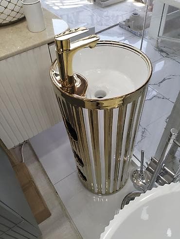 tula: Məhsul: Döşəməüstü dayanan lavabo (stelajlı “pedestal sink”) Təsvir — 1