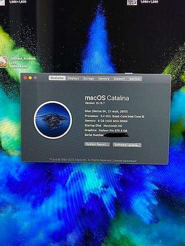 cd disk: Apple iMac 27" Retina 5K (2017) - Ekran: 27 düym Retina 5K, yüksək — 3