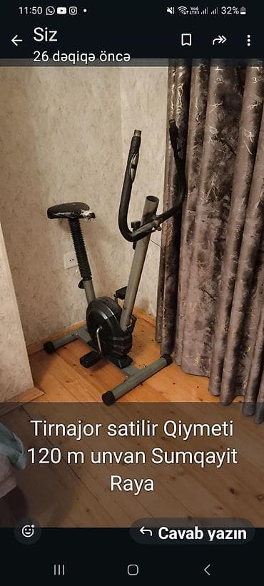 Другое для спорта и отдыха: Məhsul: Velotrenajor Təsvir: - Evdə kardio məşqləri üçün velotrenajor — 1