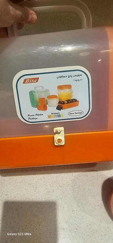 Keyfiyyetlidi plastikden piknik, seyehet ucun, gezinti ucun dest — 2