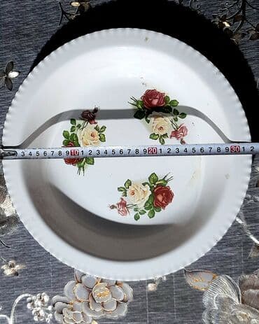 qab qacaq ikinci el: Boşqablar, rəng - Ağ — 2