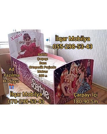 ucuz krafat: Qız üçün, Yeni, Çarpayı, Bazasız, Matrassız, Siyirməsiz — 5