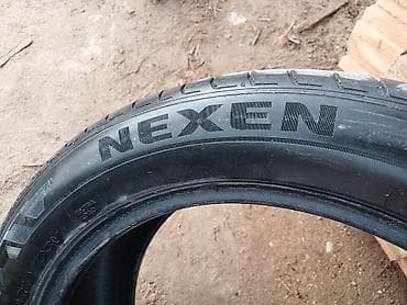 hundai disk: Dörd ədəd Nexen markalı avtomobil təkəri. Bu təkərlər davamlı rezin — 1