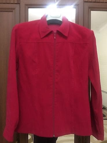 first class: Qadın gödəkçəsi – parlaq çəhrayı/qırmızı tonlarda - Model: düz — 2