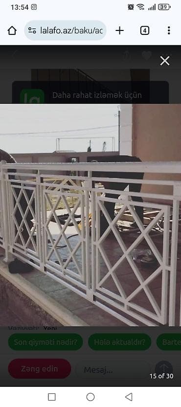 perilla pilleken: Dəmir pilləkən tutacaqları, klassik üslubda hazırlanmış, qara və — 3