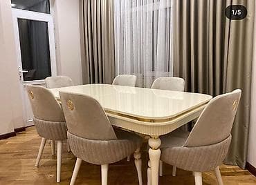 turkiye ev alqi satqisi: Düz masa, Qonaq otağı üçün, 6 nəfər, Açılan, Türkiyə, 2 il zəmanət — 2