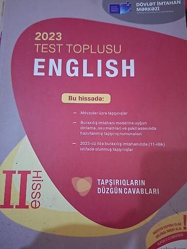 İngilis dili Testlər 11-ci sinif, DİM, 2-ci hissə, 2023 il