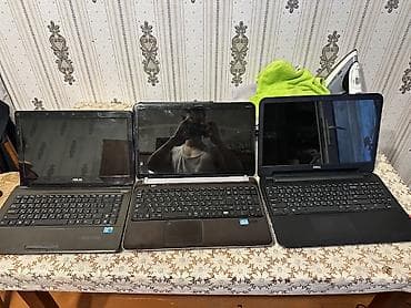 dell latitude e: ASUS, HP və DELL brendlərindən 3 ədəd noutbuk seti.moto ve tele ile — 1
