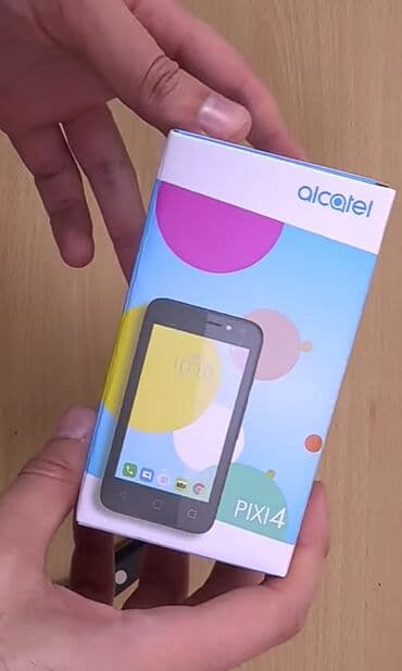 телефон fly evo mobi 4: Alcatel Pixi 4, цвет - Черный, Две SIM карты, Сенсорный — 1