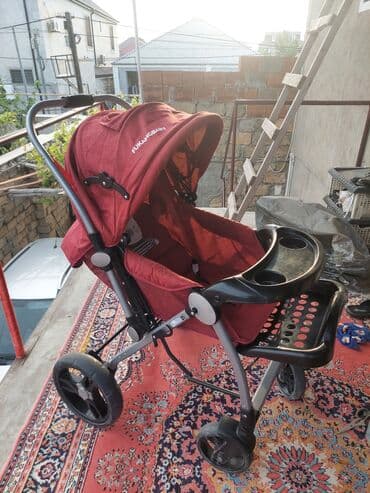 купить детскую коляску бу: Klassik gəzinti arabası, İşlənmiş, Cins: Qız, Ünvandan götürmə — 4