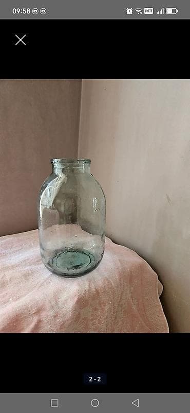 Şüşə bankalar dəsti - Material: qalın, şəffaf şüşə - Tərkib: müxtəlif — 1