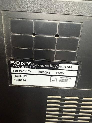 Sony Bravia LCD Televizor – Model KLV-46Z450A — 3