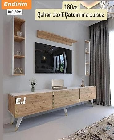 TV altlığı: TV stend Yep yeni 180 azn rəng seçimi var çatdırılma var endirimli — 1