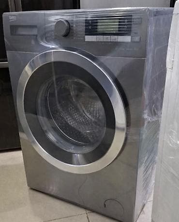 Beko önyükləmə paltaryuyan maşın – inox (boz) korpus, iri şüşə lyuk