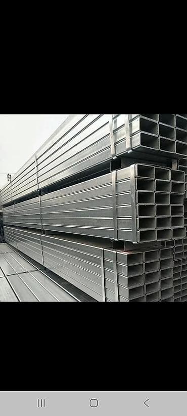 qrup profil şəkilləri: Müxtəlif ölçülü kvadrat metal profillər. Bu profillər tikinti və — 2