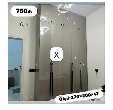 Yüksək tutumlu qapalı dolab - Model: G_1 - Ölçü: 270 × 200 × 47 sm - — 1