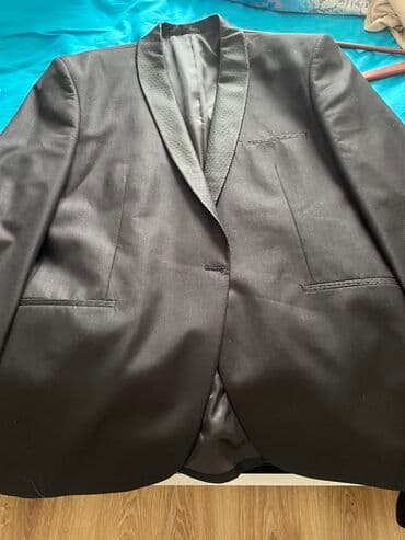 kişi ucun klassik qara kostyum: Bir defe geyinilib.XL olcudu — 5