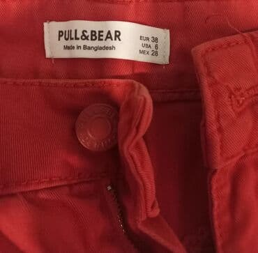 Şalvar, PULL&BEAR, M, rəng - Qırmızı