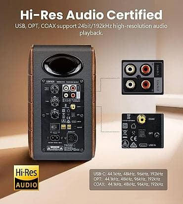 cd calar: 🔊 Edifier S880DB MK II Walnut - aktiv dinamik sistemi, yığcam — 6
