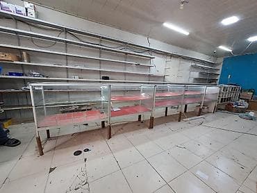 meyve polkalari: Mağaza üçün şüşə vitrin sistemləri - Modul konstruksiya: bir-birinə — 2
