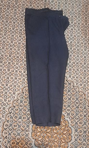 Digər kişi geyimləri: Kişi klassik şalvarı - Rəng: tünd göy (demək olar ki, qara), incə — 2