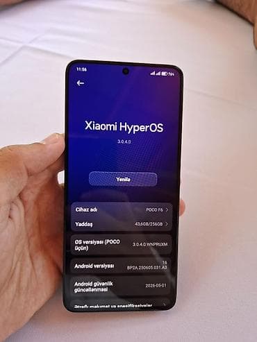 Poco F6, 256 GB, rəng - Qara, Sensor