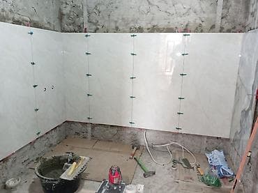 ev temiri qiymetleri: Xidmət: Hamam/tualet kafel-metlax işləri və duş zonası həlləri Gəncədə — 6
