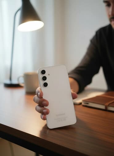 Samsung Galaxy A55, 128 GB, rəng - Ağ, Zəmanət, Kredit, Qırıq