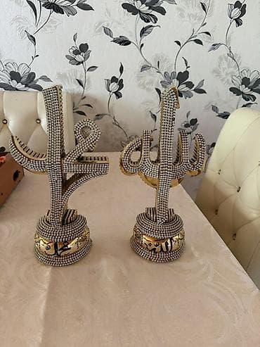 sevgi quşu: Fiqur, Keramika, rəng - Qızılı — 1