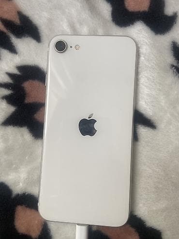 5545 nomresi: IPhone SE 2020, 128 GB, Ağ, Barmaq izi — 1