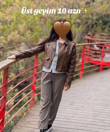 Dəstlər, kostyumlar: Dəri kurtka, H&M, S (EU 36) — 1