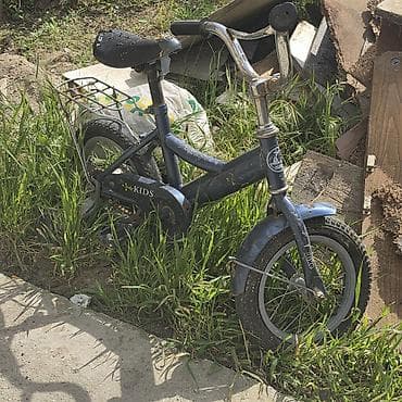 12 dyumlu velosiped: Uşaq velosipedi - Ölçü: təxminən 12 düymlük təkərlər - Rəng: tünd — 1