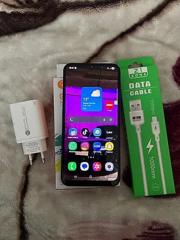 telefon samsunq: Samsung Galaxy A24 4G, 128 GB, rəng - Qara, Barmaq izi, Face ID — 1