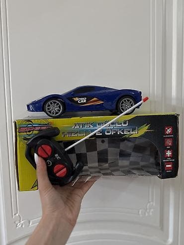 bugatti veyron 8 dsg: Uzaqdan idarə olunan Speed Car oyuncaq maşın - Rəng: mavi, yarış — 3