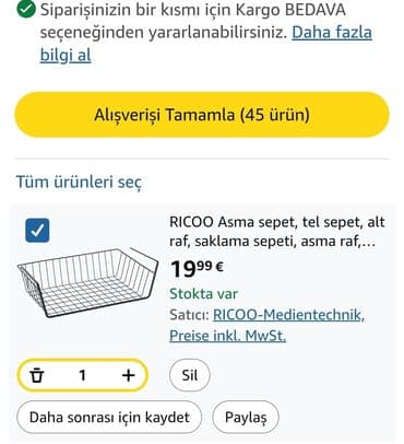 quxna şkafı: Mətbəx rəfi, Düz — 5