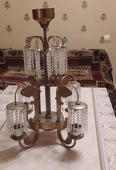 velosiped şəkilləri: Çılçıraq, 5 lampa, Metal — 3