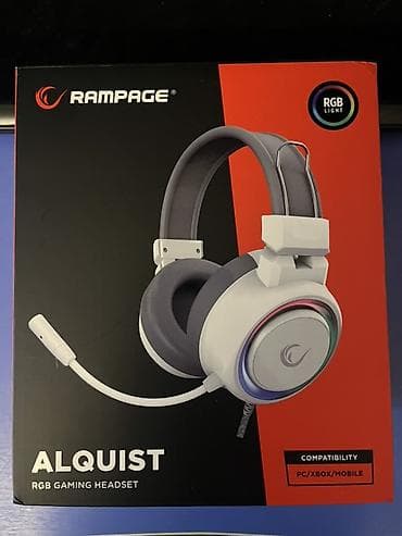 kompüter ucuz: Rampage ALQUIST RGB Oyuncu Qulaqlığı Məhsul az istifadə olunub, heç — 1