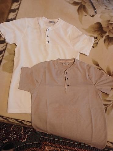 Qısaqol kişi köynəkləri — 2 ədəd - Üst hissədə düyməli henley üslubu