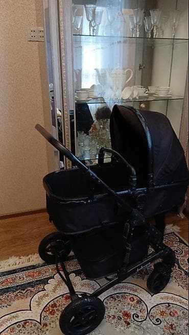 прогулочные коляски adbor oskar sport: Uşaq arabası və yemək kreslosu seti - Uşaq arabası: klassik beşik — 3