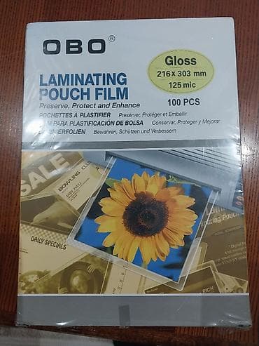 Laminasiya A4 5 packa var