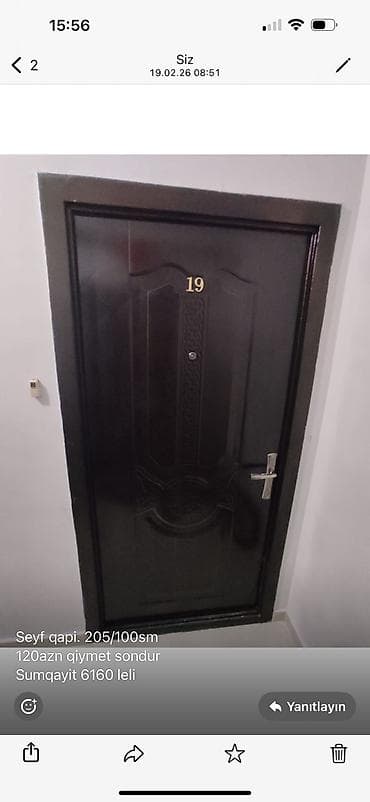 qapi mdf: Mənzil üçün İşlənmiş Giriş qapısı Glazok ilə, Zəmanətsiz, Ünvandan götürmə — 1