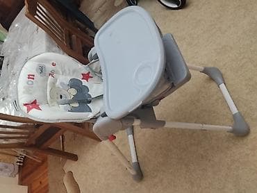 Uşaq yemək stulu - Brend: SHENMA - Rənglər: ağ/boz (qırmızı