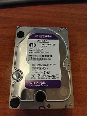 pc 1 tb: Daxili Sərt disk (HDD) Western Digital (WD), 4 TB, İşlənmiş — 1