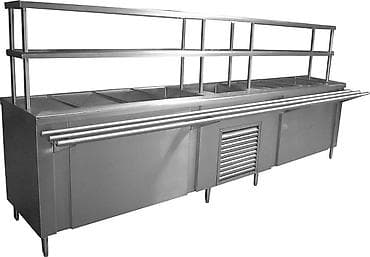 vitrini: Paslanmayan poladdan hazırlanmış xəzinə xətti (self-servis bufet) — 1