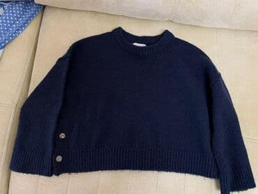 Пиджаки: ZARA uşaq sviteri - Rəng: tünd lacivərt - Model: kruq yaxalı, rahat — 1