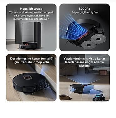 buxarli temizleyici: Xiaomi Robot Vacuum X20 Max,ən son model, güclü bir çoxfunksiyalı baza — 4