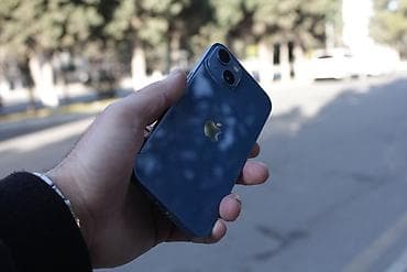 iphone 13 işlenmiş: IPhone 13, 128 GB, Mavi, Simsiz şarj, Face ID, Sənədlərlə — 8
