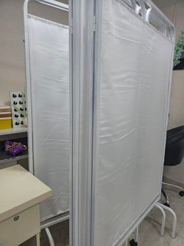 tibbə aid şəkillər: Tibbi/salon məxfiliyi üçün mobil paravan — 3